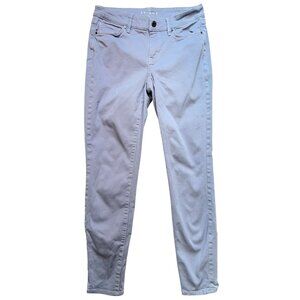 White House Black Market Women Mid Rise Skinny Ankle Jeans Denim Sz 2 Periwinkle